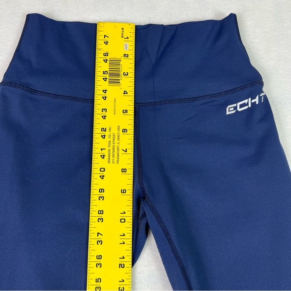 ECHT leggings stretch high rise wide waist  size:M key pocket - Picture 8 of 10